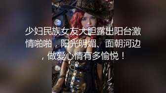 少妇民族女友大胆露出阳台激情啪啪，阳光明媚、面朝河边，做爱心情有多愉悦！